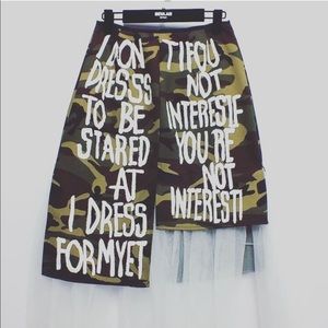 Edgy Camo skirt